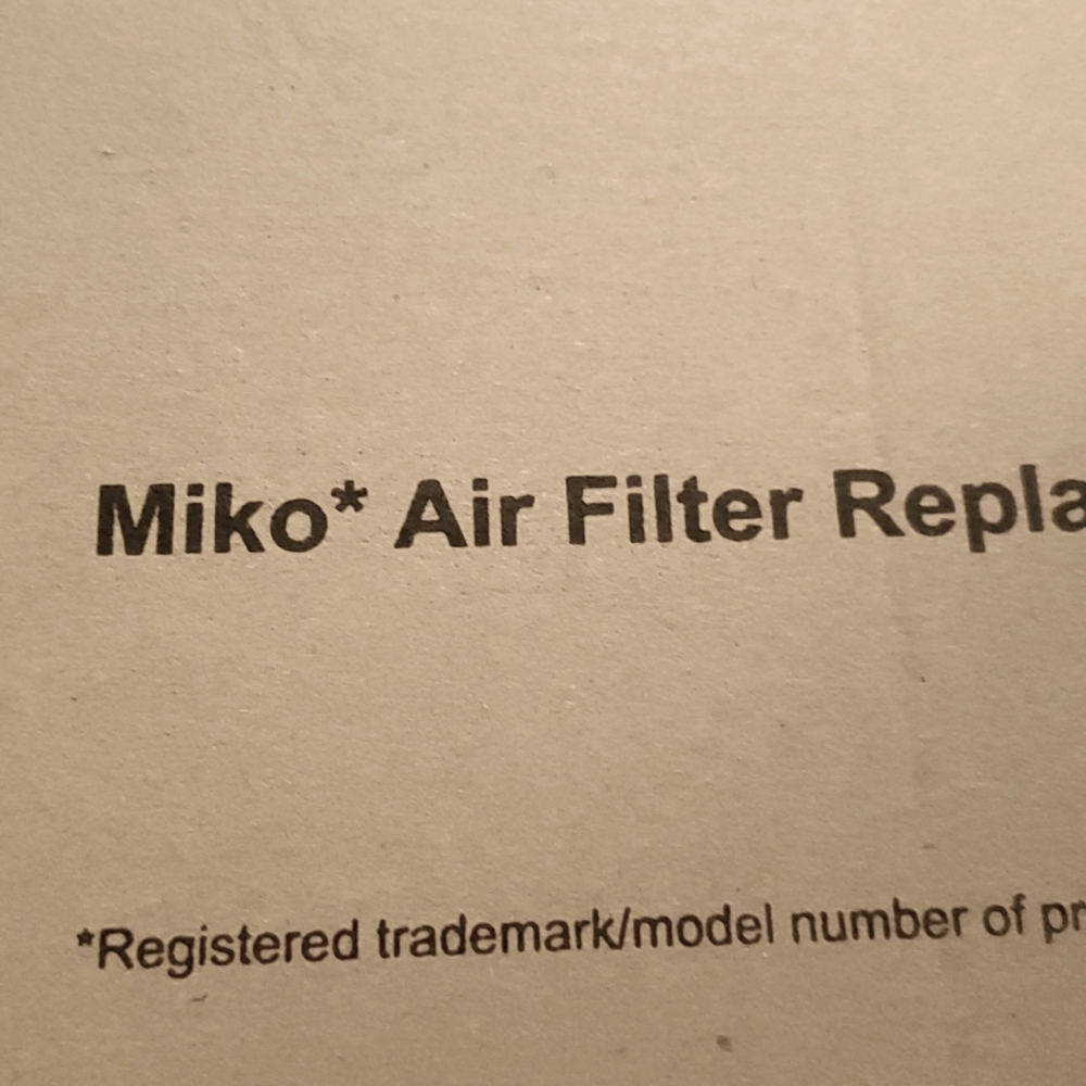 Miko Ibuki replacement air filter.  Only one filter.
